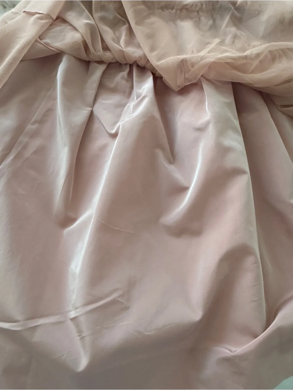 Girls' Dusty Pink Tulle Party Dress with Feather Accents